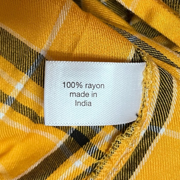 Lane Bryant Classic Crew Neck Tie-Hem Popover Blouse Size 7X 38/40 Plaid NEW - Picture 7 of 8